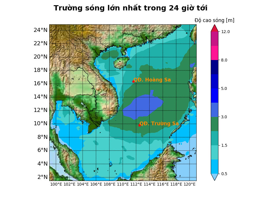Bản tin dự báo sóng 10 ngày tới (từ ngày 02/06 đến ngày 11/06/2025)