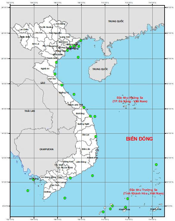 Bản tin dự báo thủy triều 10 ngày (từ 30/06 đến 09/07/2025)