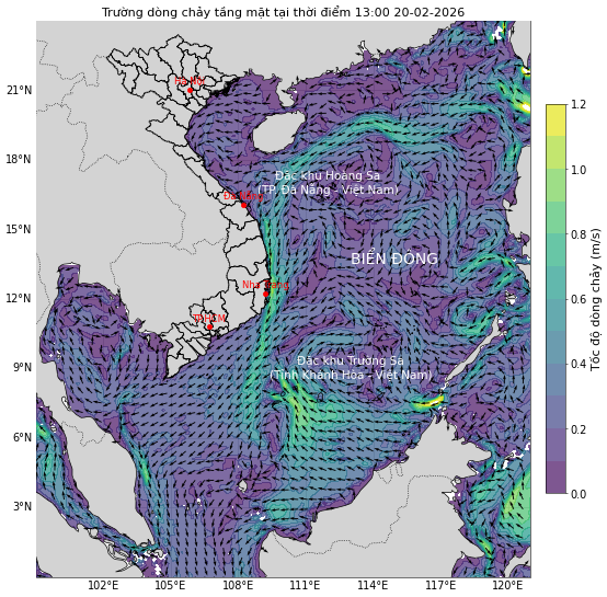 Bản tin dự báo dòng chảy 10 ngày tới (từ ngày 20/02 đến ngày 01/03/2026)