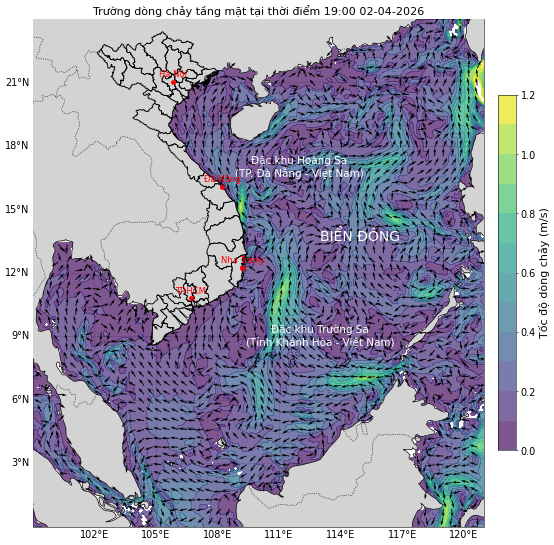 Bản tin dự báo dòng chảy 10 ngày tới (từ ngày 02/04 đến ngày 11/04/2026)