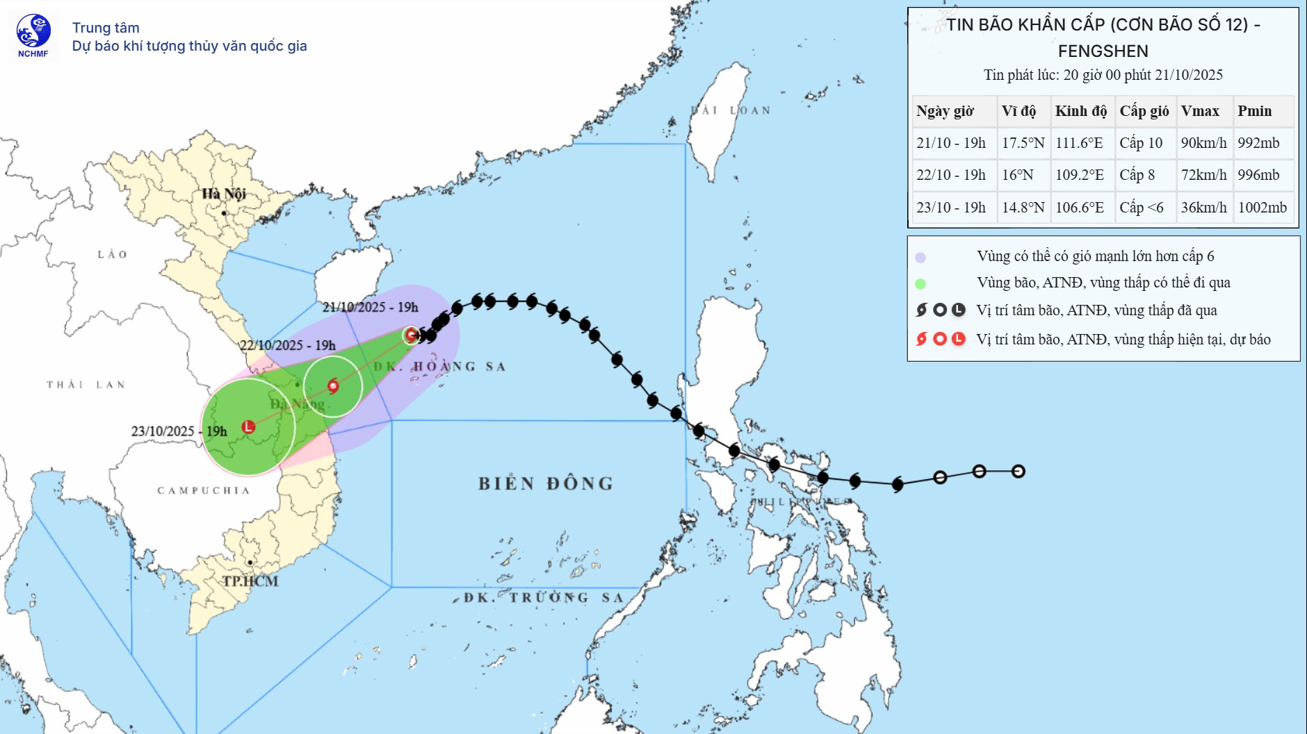 TIN BÃO KHẨN CẤP (Cơn bão số 12)