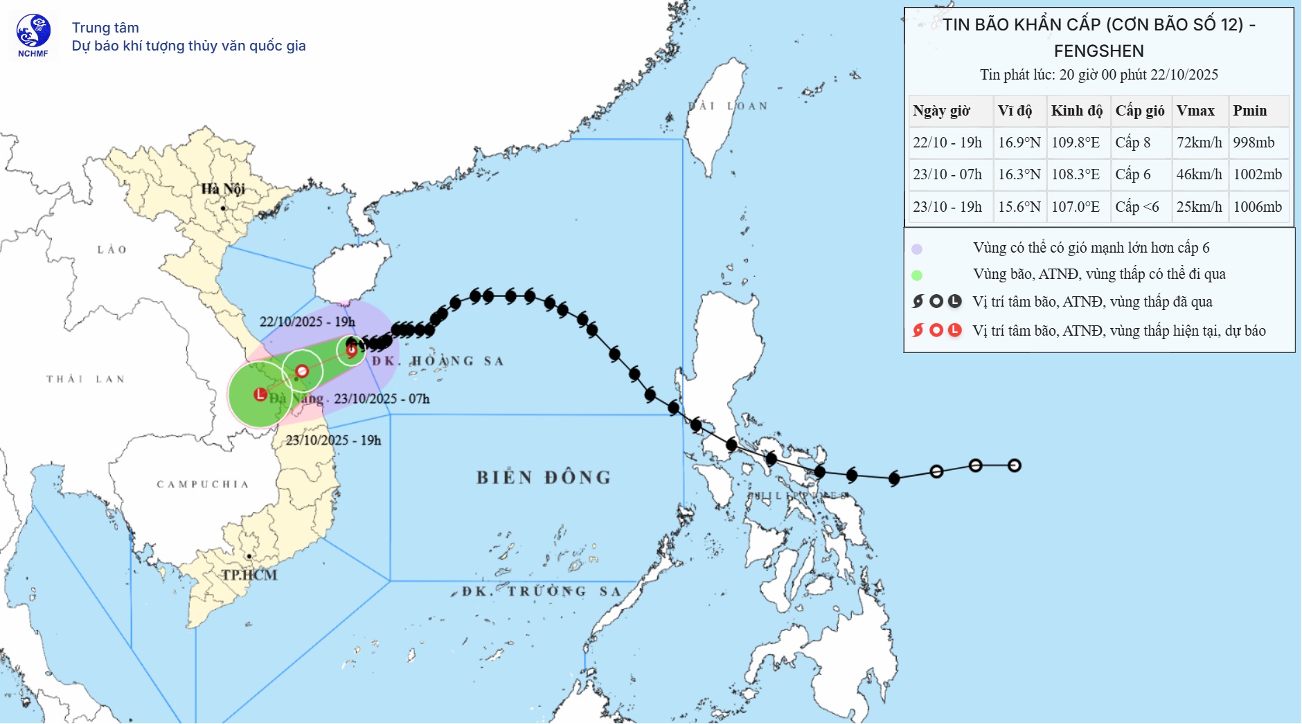 TIN BÃO KHẨN CẤP (Cơn bão số 12)