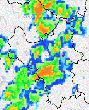 TIN CẢNH BÁO DÔNG, LỐC, SÉT, MƯA ĐÁ VÀ MƯA LỚN CỤC BỘ TRÊN PHẠM VI KHU VỰC NỘI THÀNH HÀ NỘI