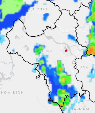 TIN CẢNH BÁO DÔNG, LỐC, SÉT, MƯA ĐÁ TRÊN KHU VỰC HÀ NỘI ( 24/07/2026 08:00 )