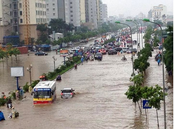CẢNH BÁO NGẬP LỤT KHU VỰC NỘI THÀNH HÀ NỘI